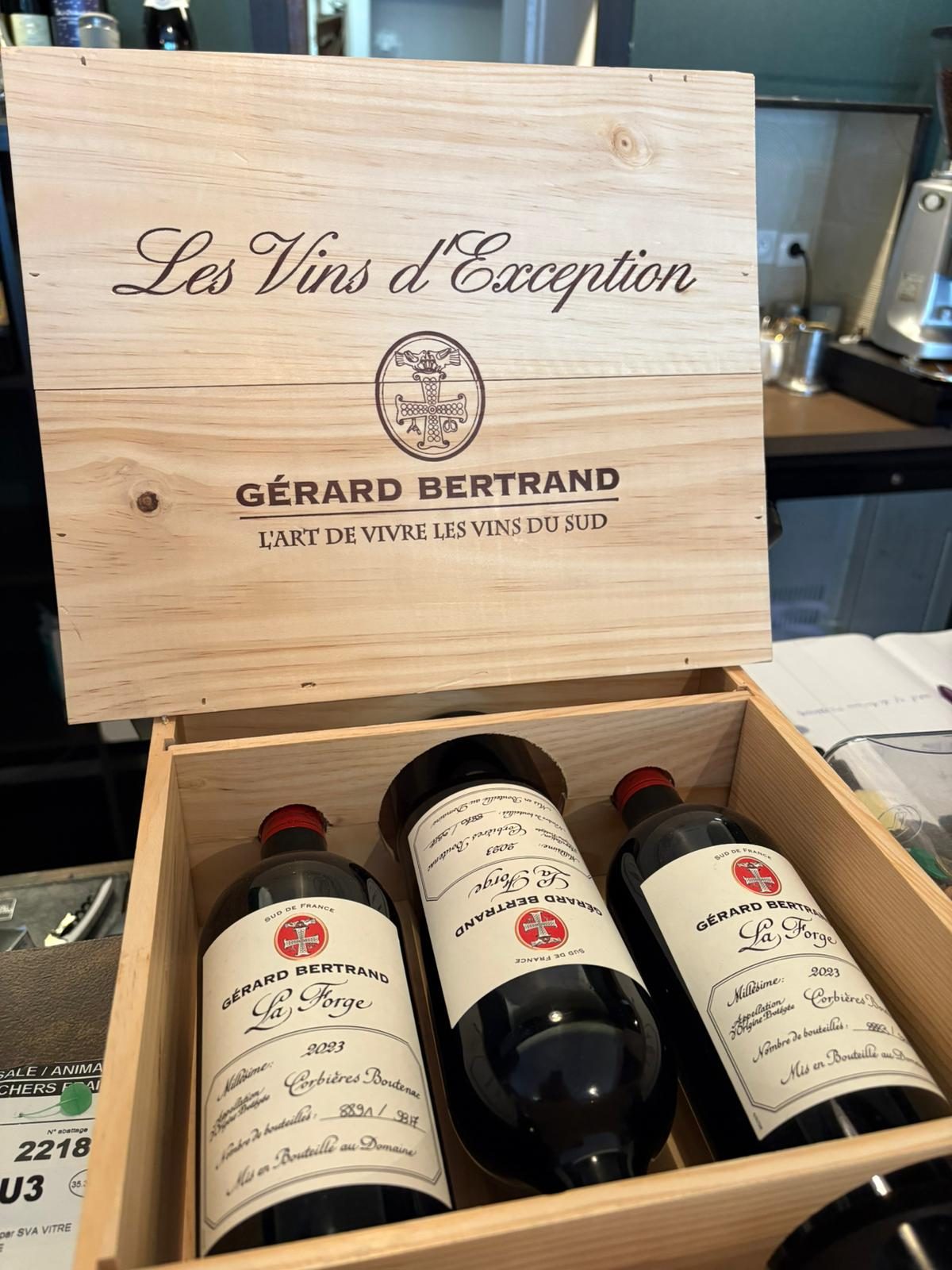 A case of fine wines